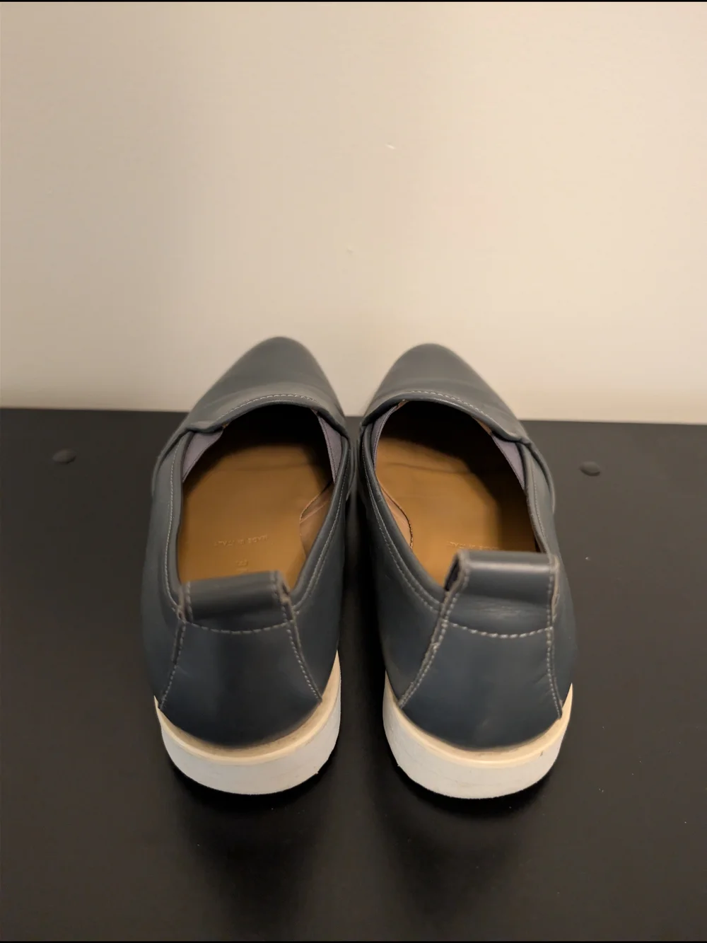 Everlane The Leather Street Shoes - Dark Gray - Made In Italy - Women 7.5